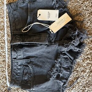 Forever 21 Charcoal Denim Shorts
